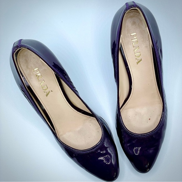Prada purple patent leather heels - Picture 1 of 7